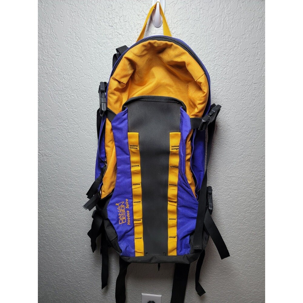 Vintage Dana Design Hoodoo Spire Backpack Purple Gold Hiking Climbing Daypack